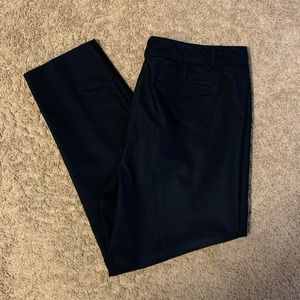 Cleo - Navy Coloured Cropped Dress Pants